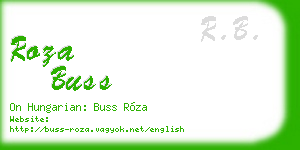 roza buss business card